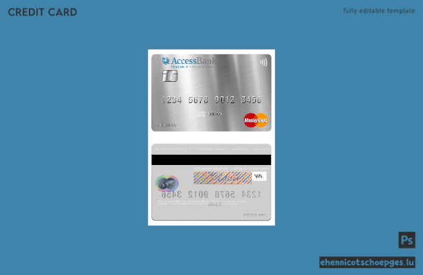 Beispielvorschau der AccessBank Mastercard in Tansania